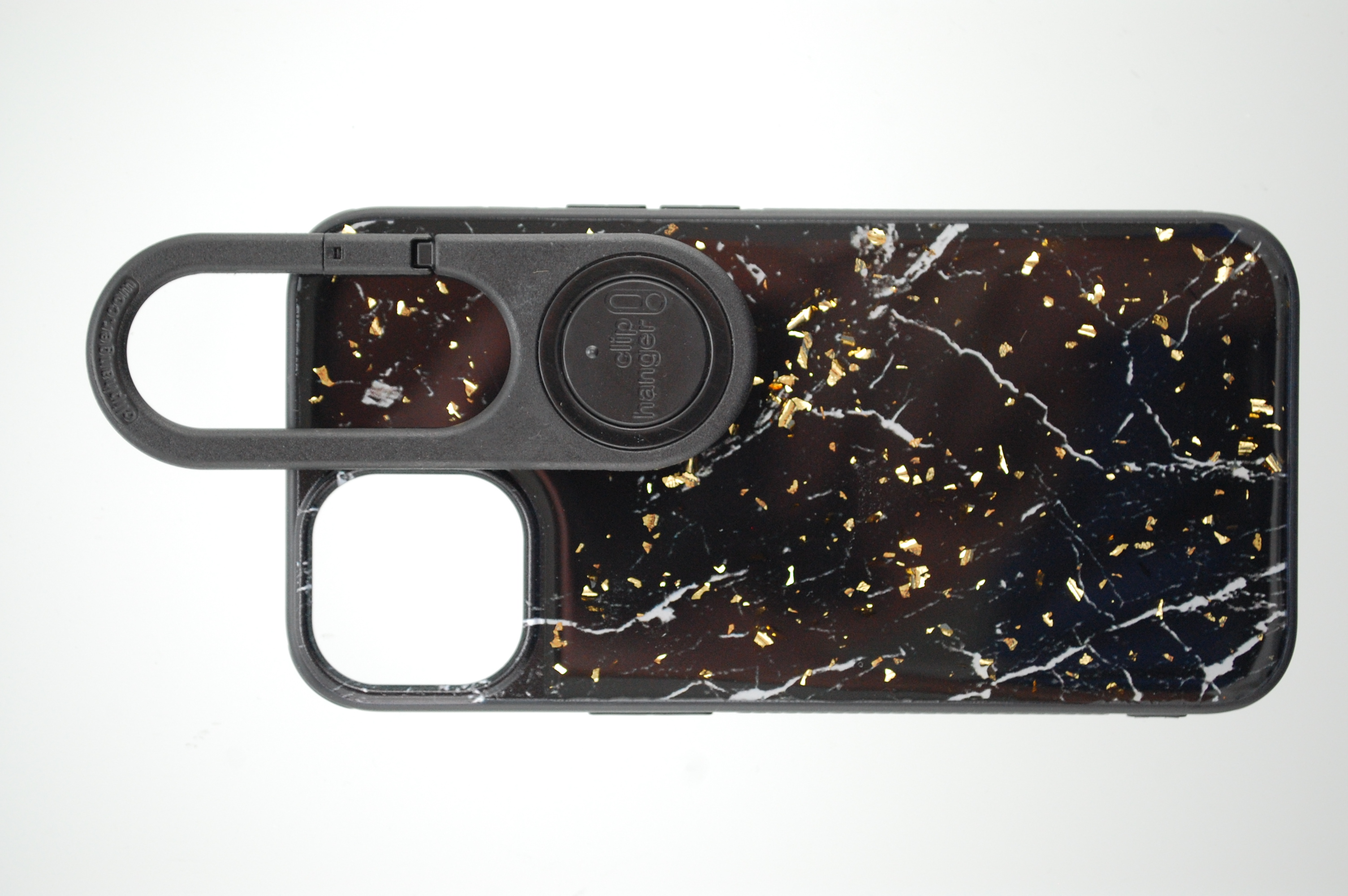 Pro Case - Apple iPhone 17e / 16E / SE4 / iPhone 13 / iPhone 14 Black Marble with Gold Flakes