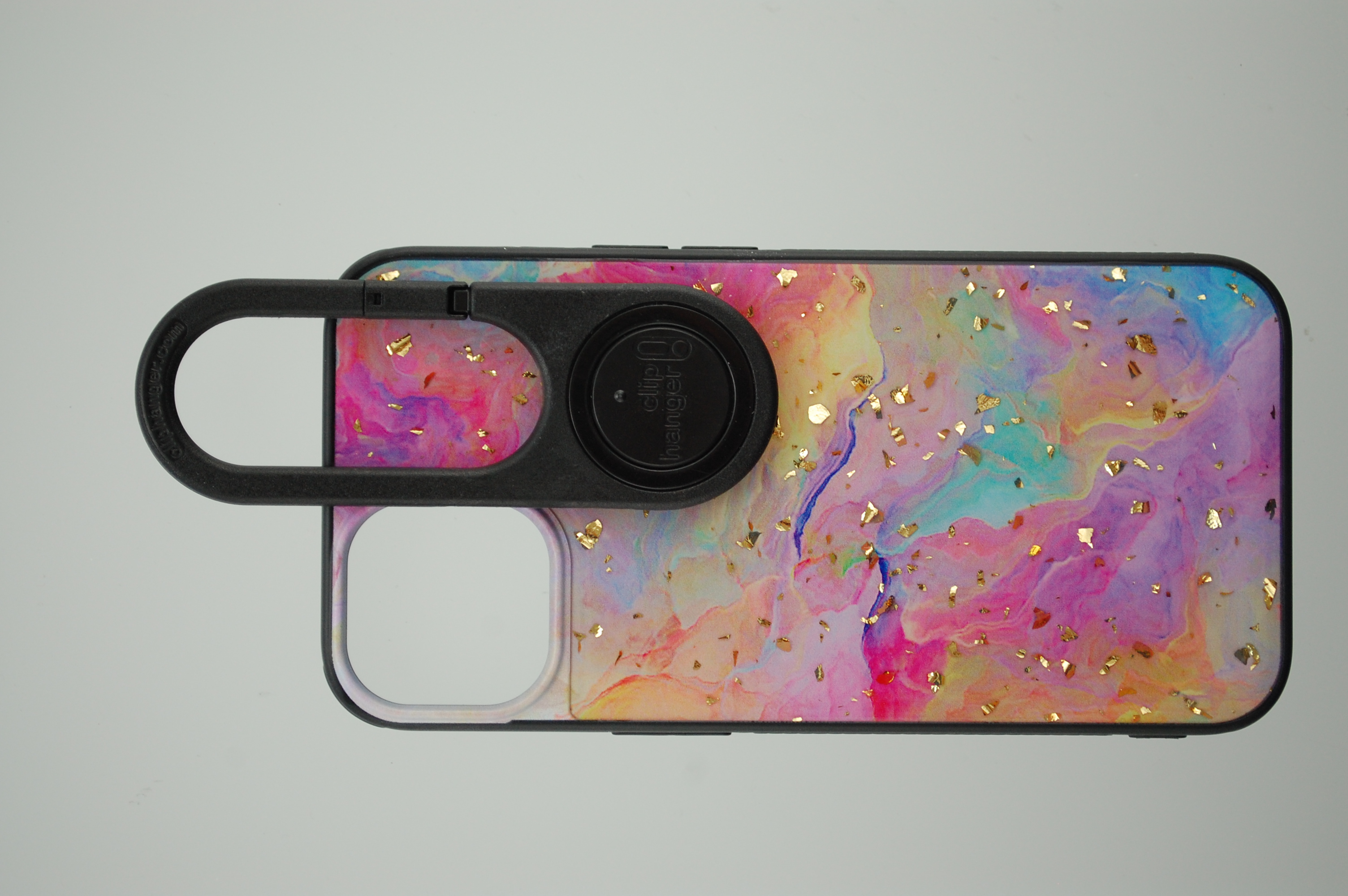 Pro Case - Apple iPhone 17e / 16E / SE4 / iPhone 13 / iPhone 14 Rainbow Marble with Gold Flakes