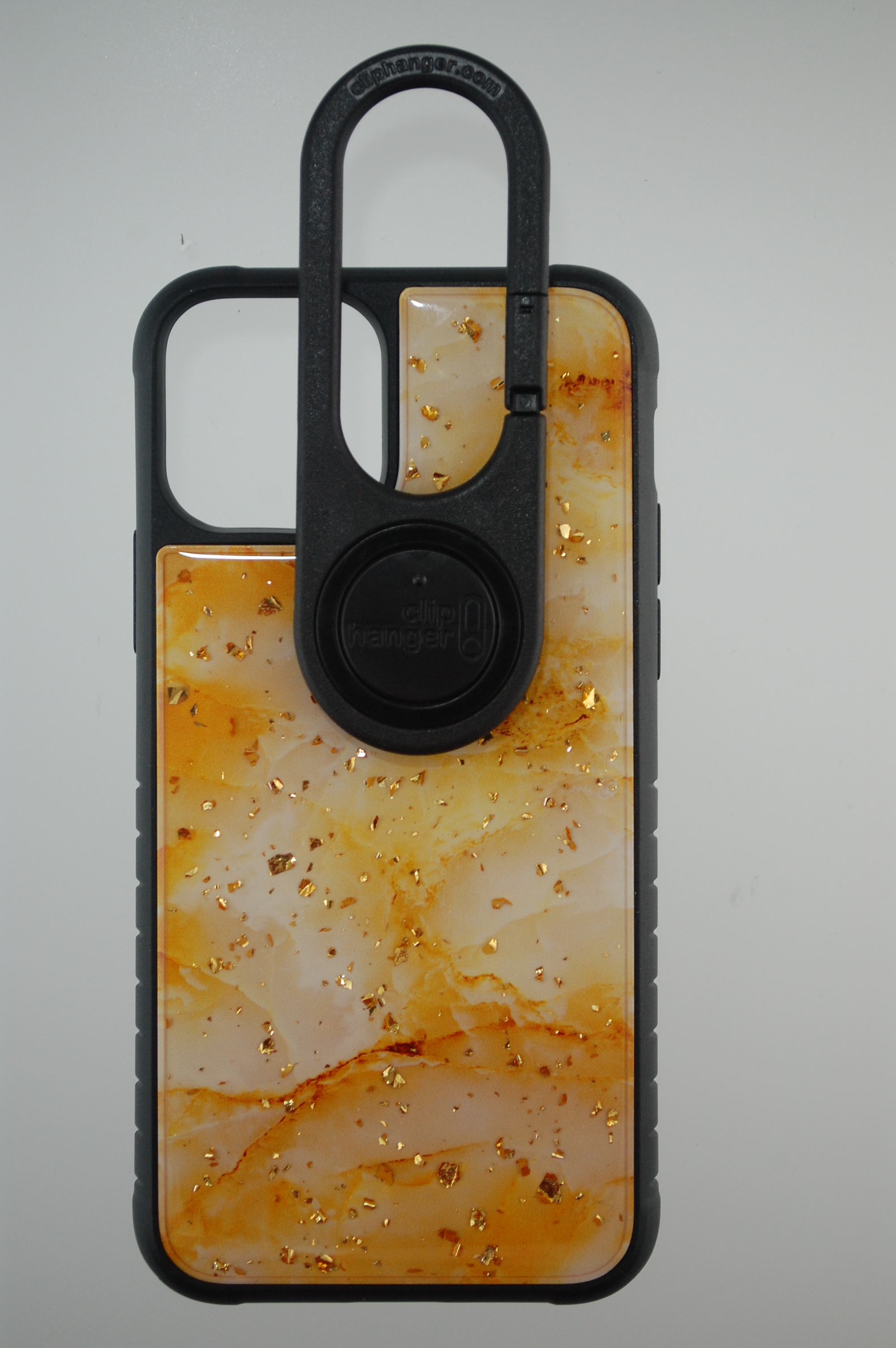 Pro Case - Apple iPhone 11 Pro Rose Gold Marble finish with glimmering Gold flakes