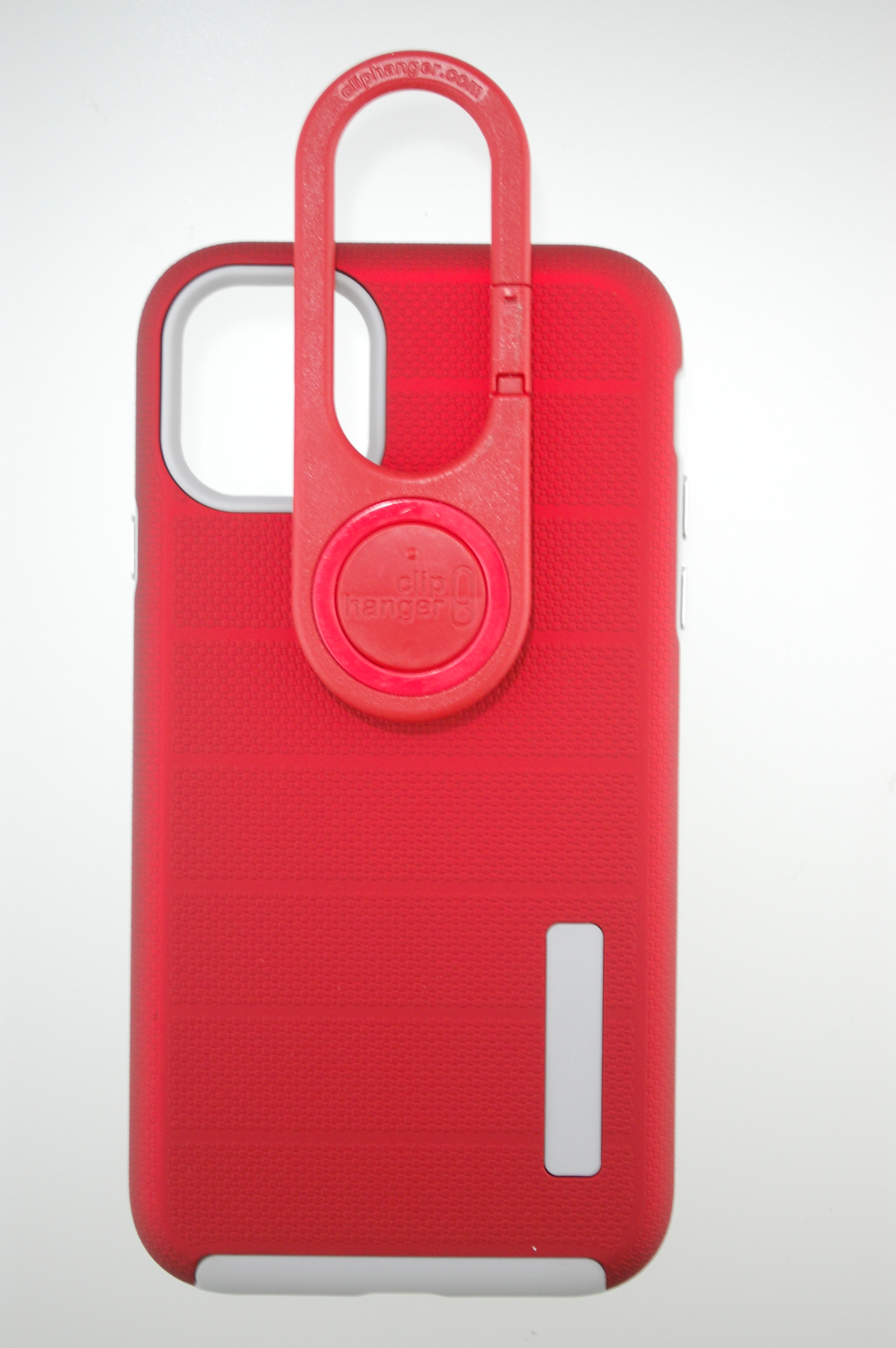 Pro Case - Apple iPhone 11 Pro Max Red Shockproof rubber texture and grey liner