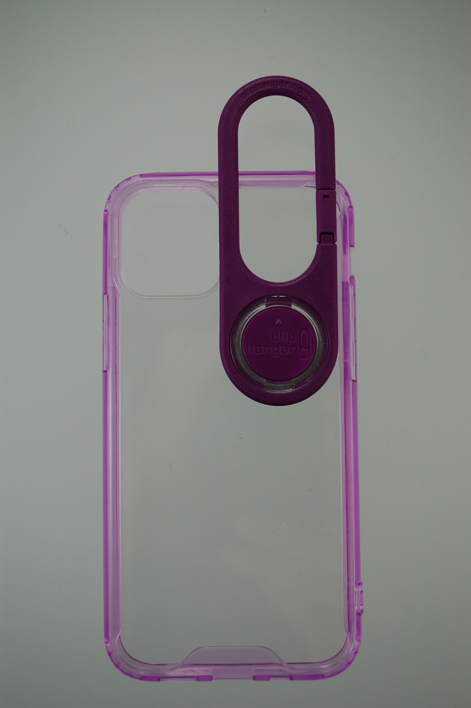 Pro Case - Apple iPhone 12/12 Pro Clear with Purple edge and air cushion corners