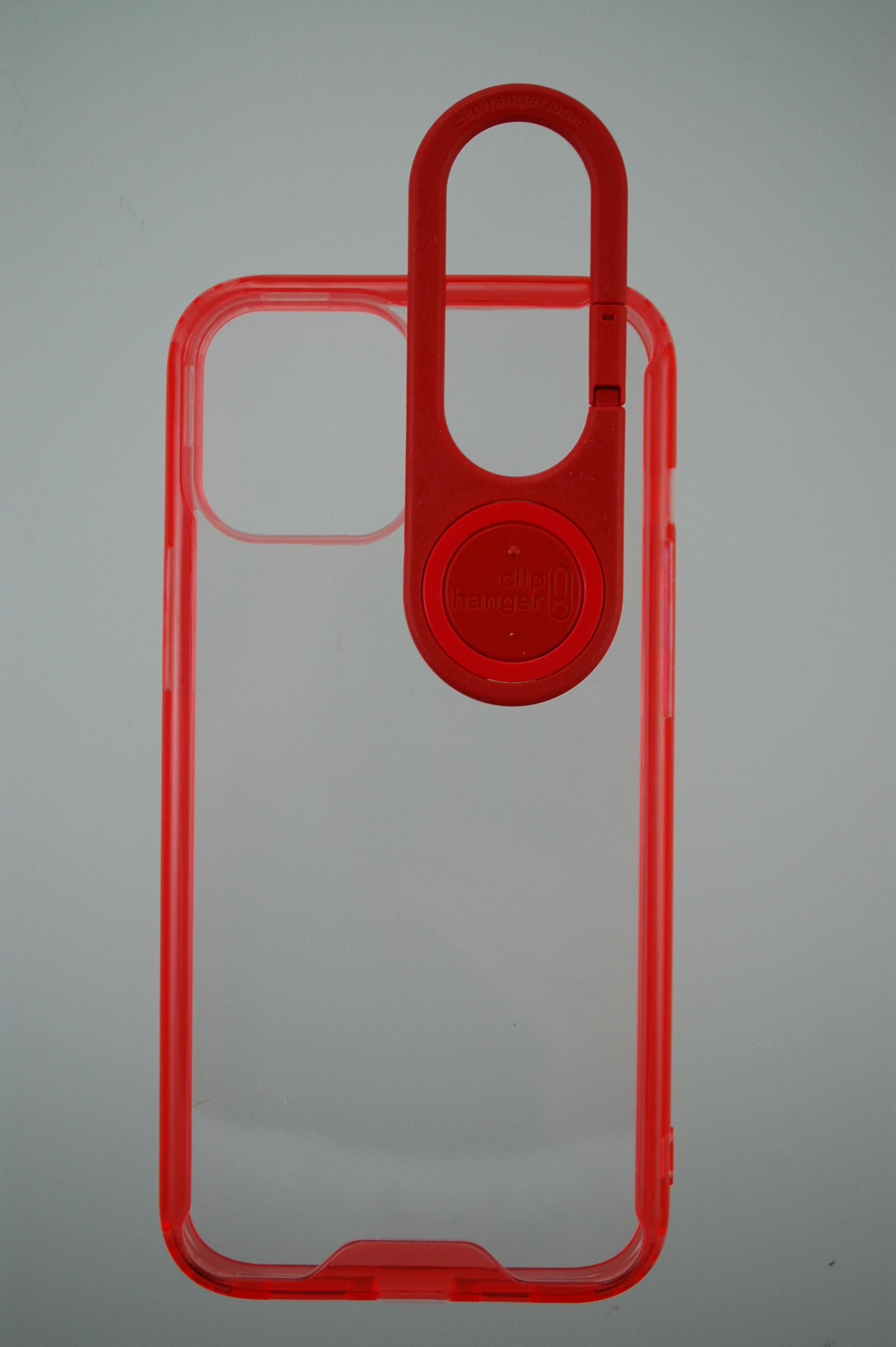 Pro Case - Apple iPhone 12 Pro Max Clear with Red edge and air cushion corners