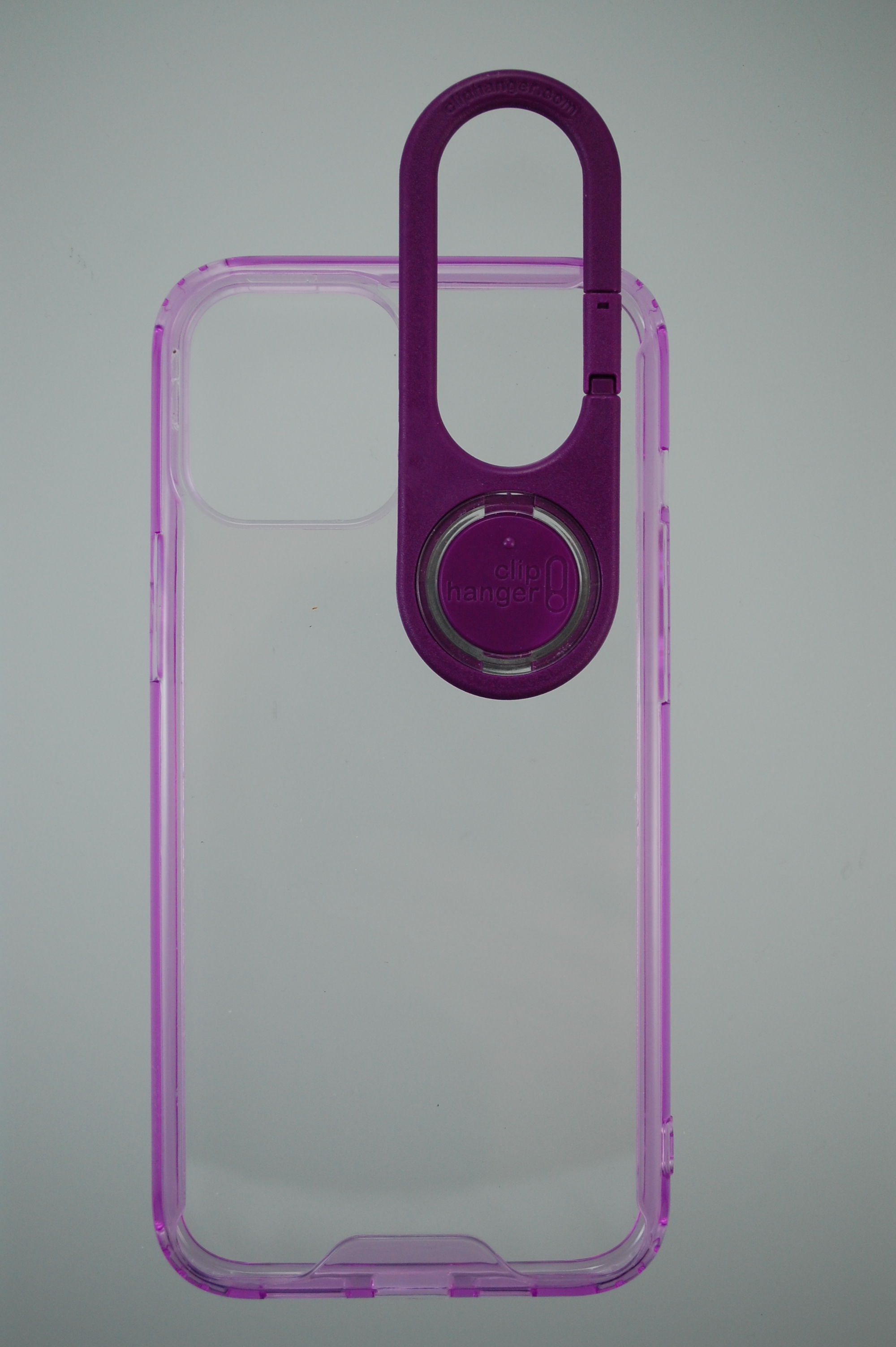 Pro Case - Apple iPhone 12 Pro Max Clear with Purple edge and air cushion corners