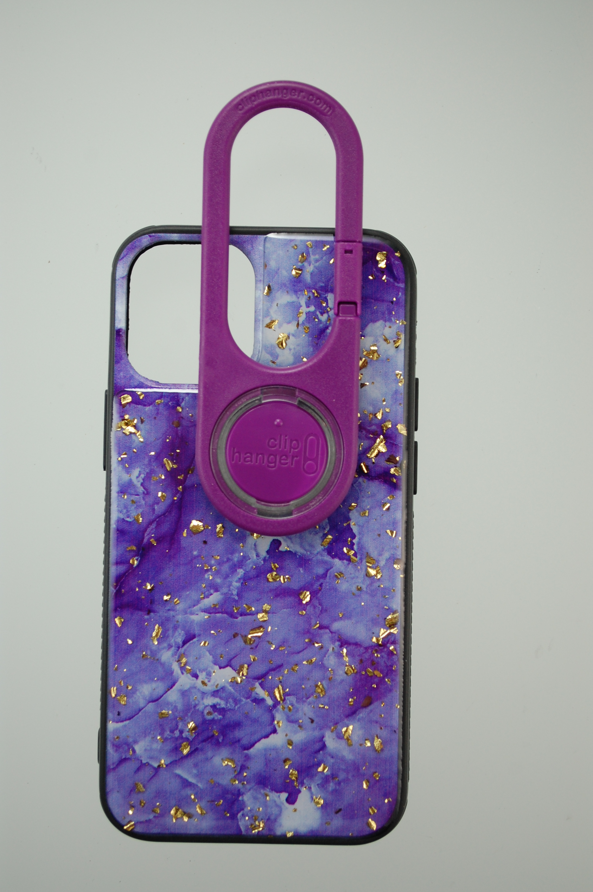 Pro Case - Apple iPhone 12 Mini Purple Marble with Gold Flakes