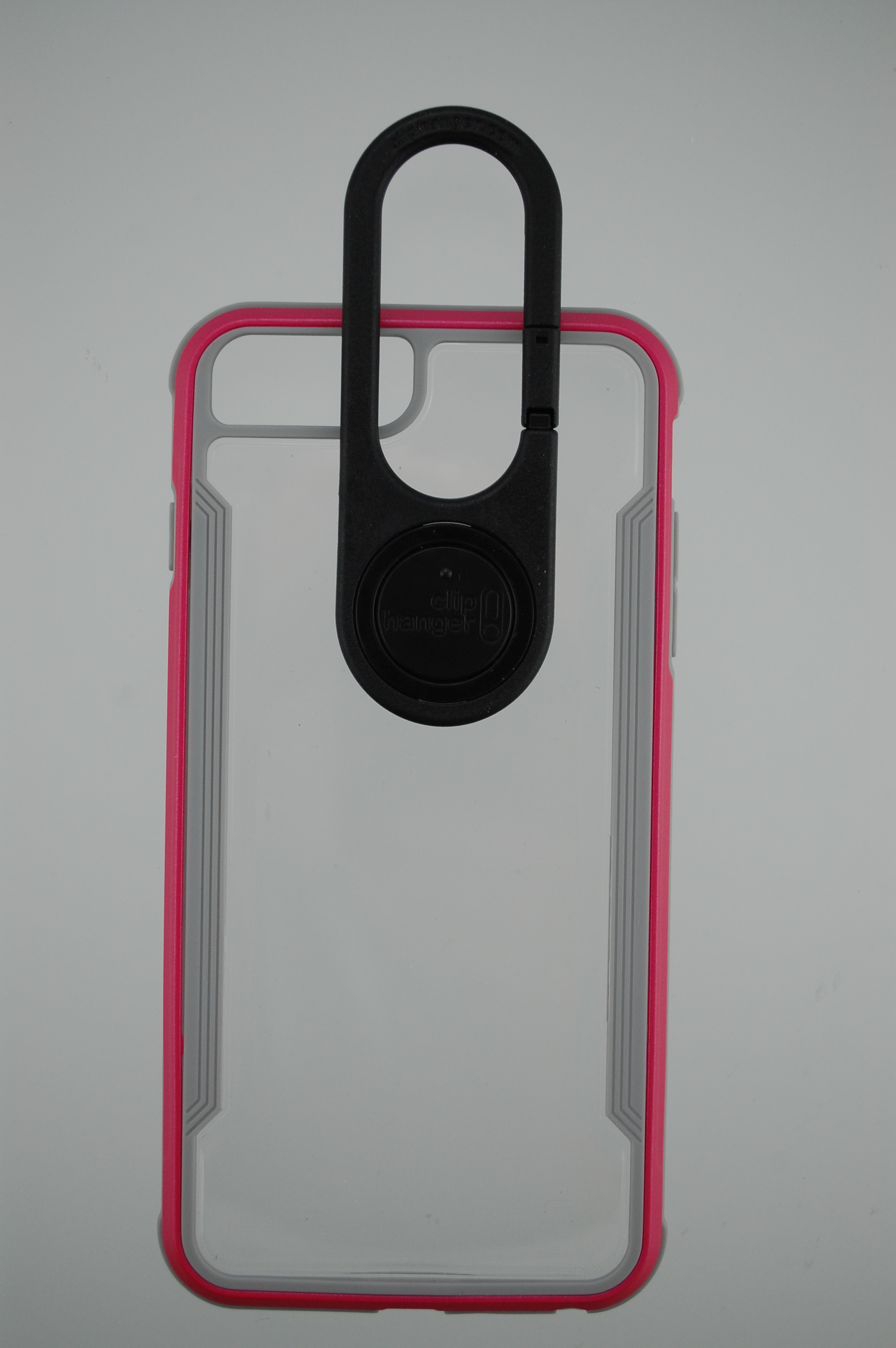 Pro Case - Apple iPhone 8 Plus or 7 Plus Clear with Hot Pink edge
