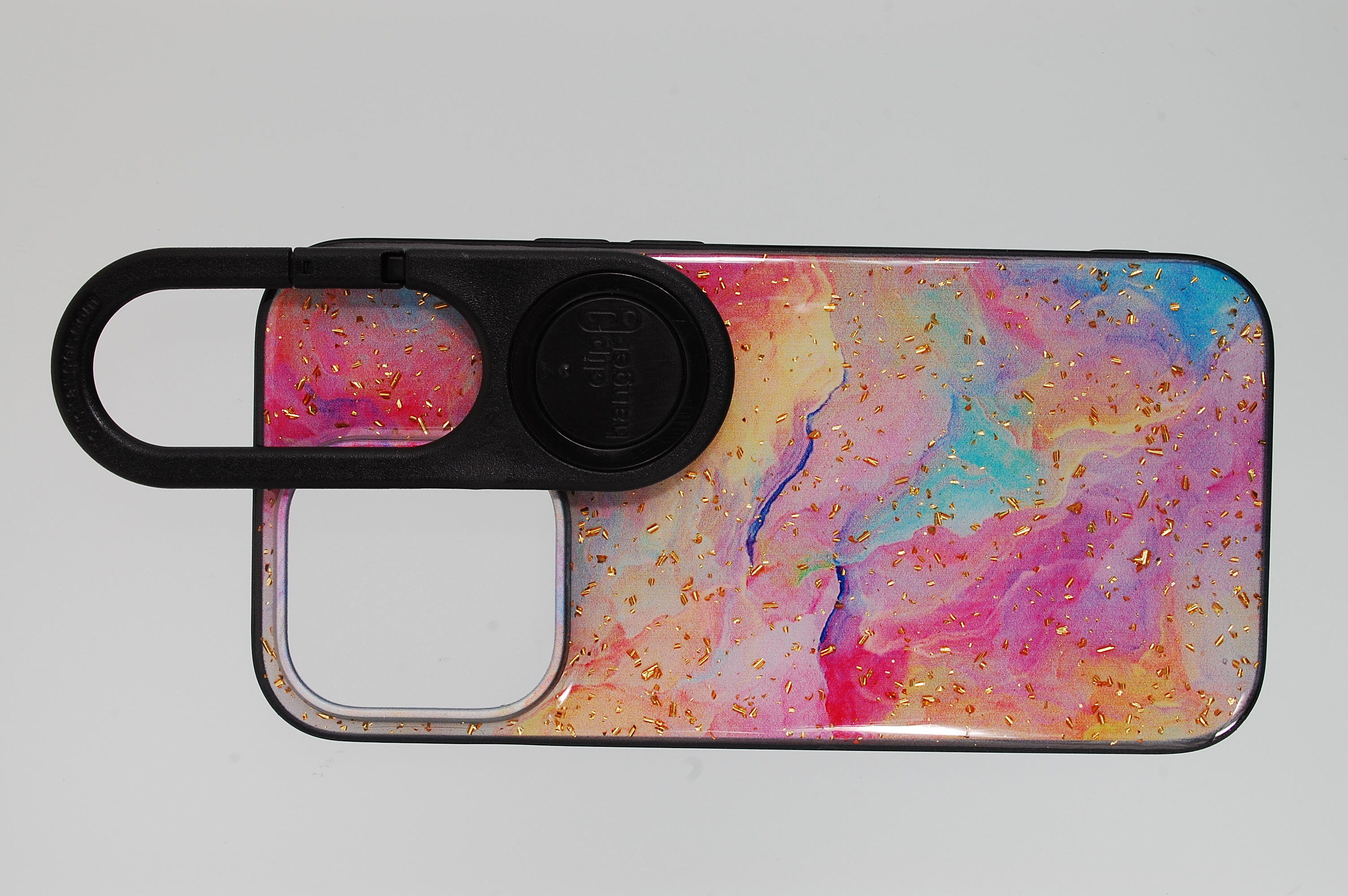 Pro Case - Apple iPhone 14 Pro Rainbow Marble with Gold Flakes