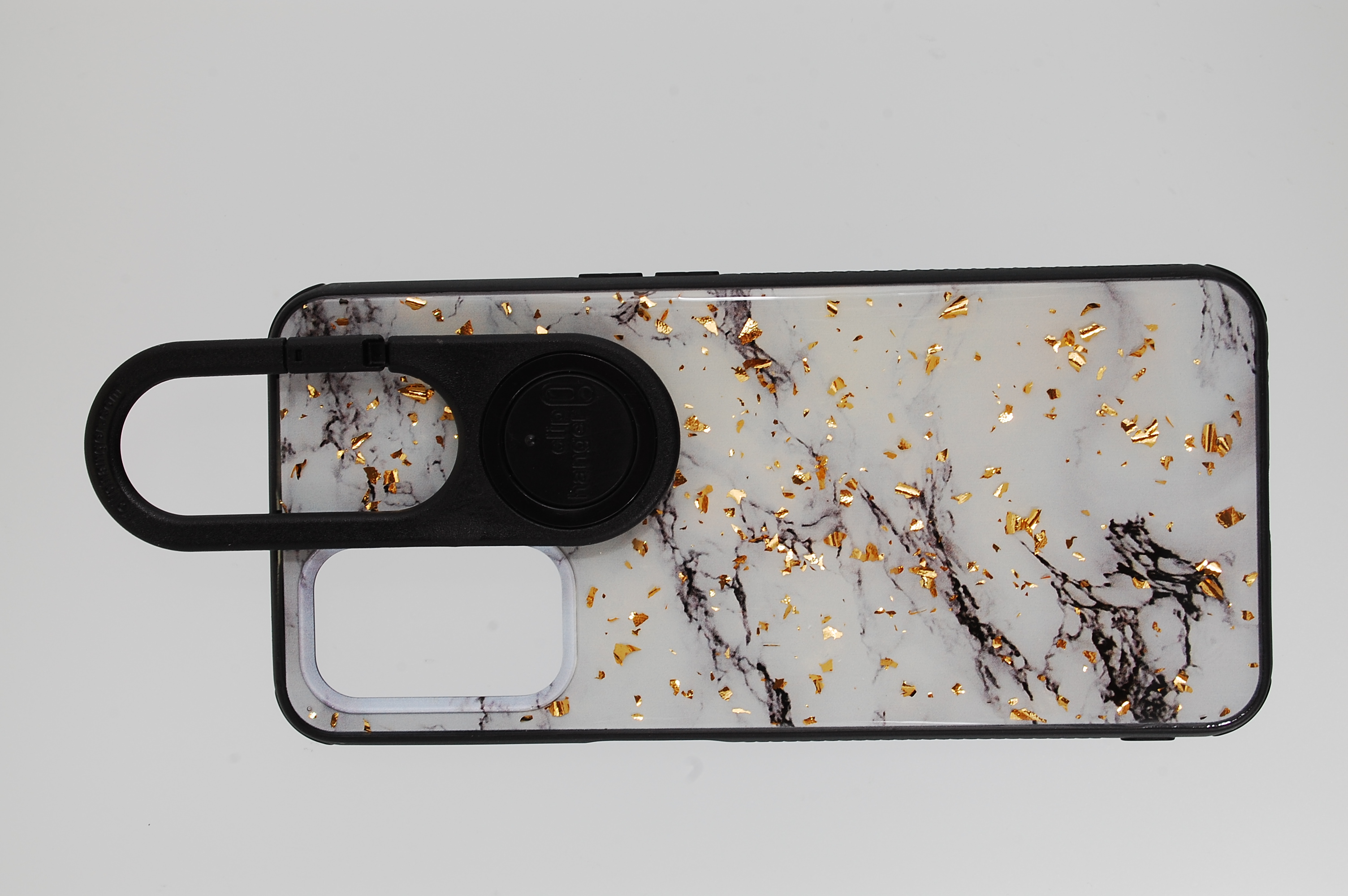 Pro Case - One Plus Nord N200 5G White Marble with Gold Flakes