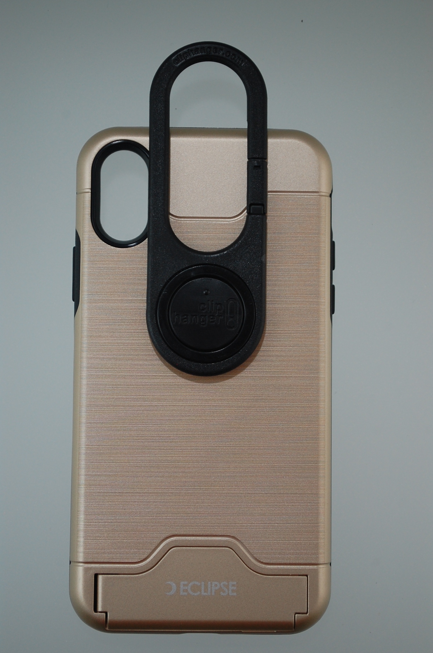 Pro Case - Apple iPhone X, XS Brushed Gold with Card holder and Kick Stand