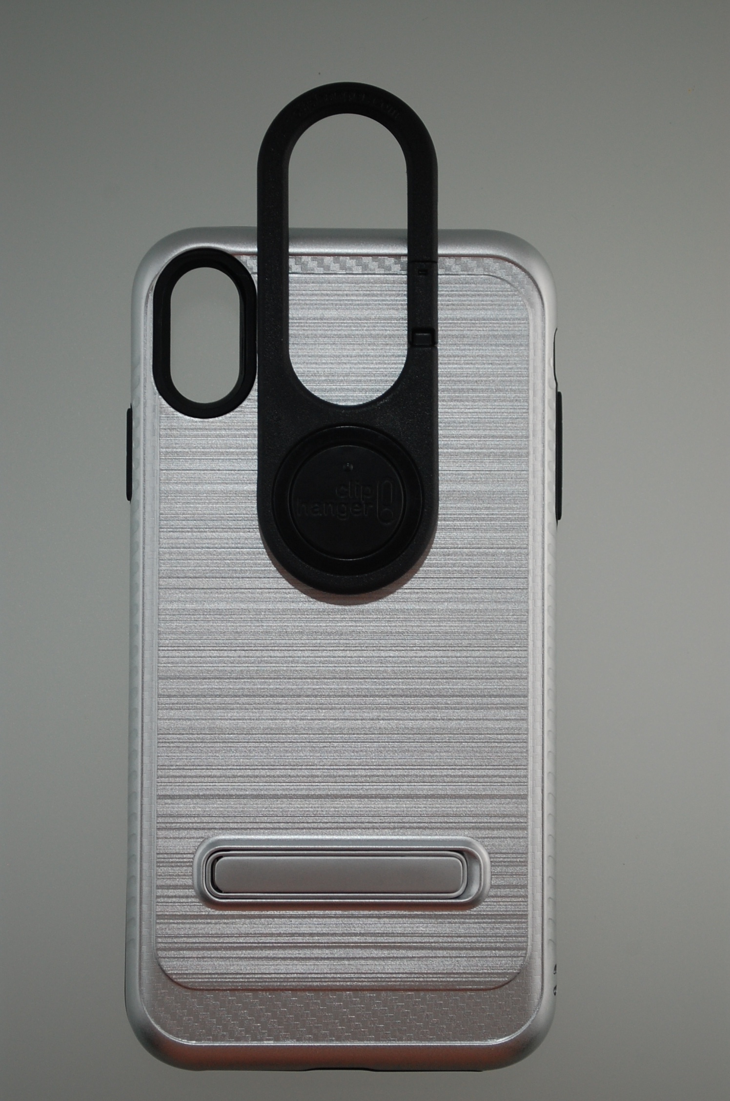 Pro Case - Apple iPhone XS Max Brushed Silver with Kick Stand