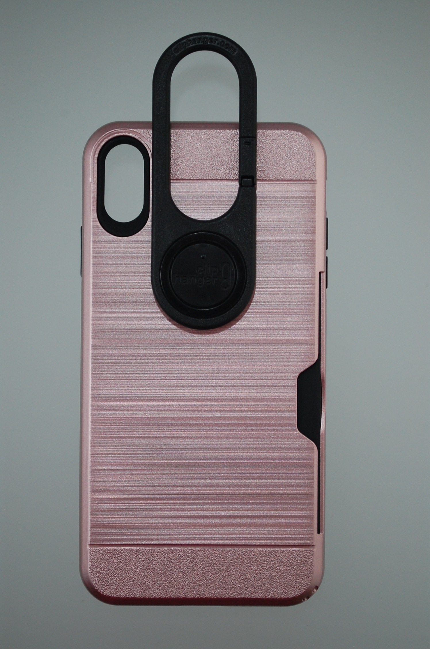 Pro Case - Apple iPhone XS Max Brushed Rose Gold with Card Holder