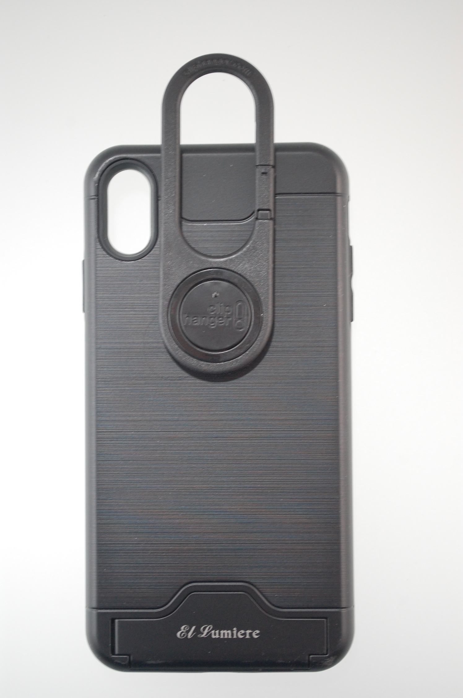 Pro Case - Apple iPhone XS Max Brushed Black with Card Holder and Kick Stand