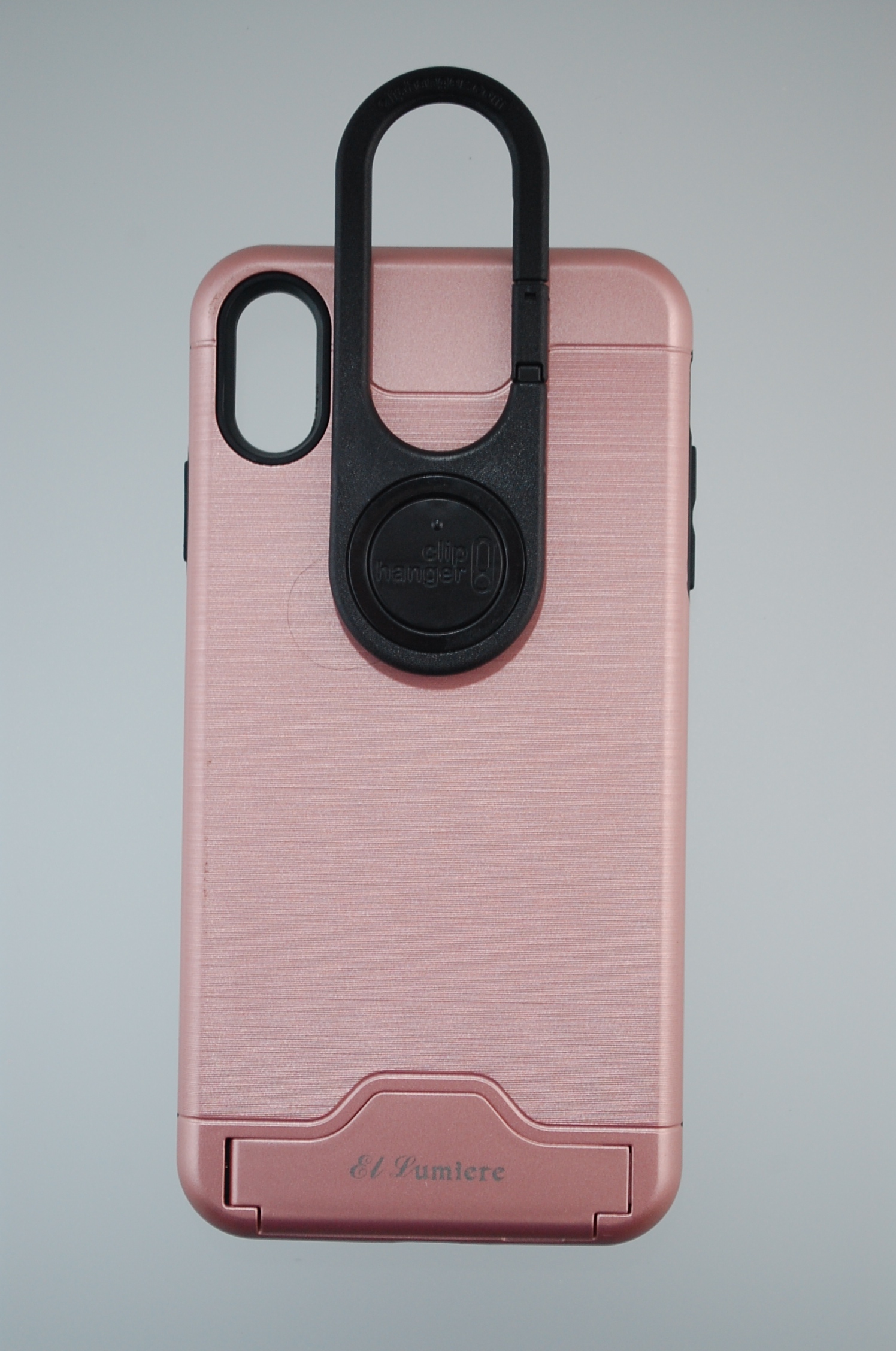 Pro Case - Apple iPhone XS Max Brushed  Rose Gold with Card Holder and Kick Stand
