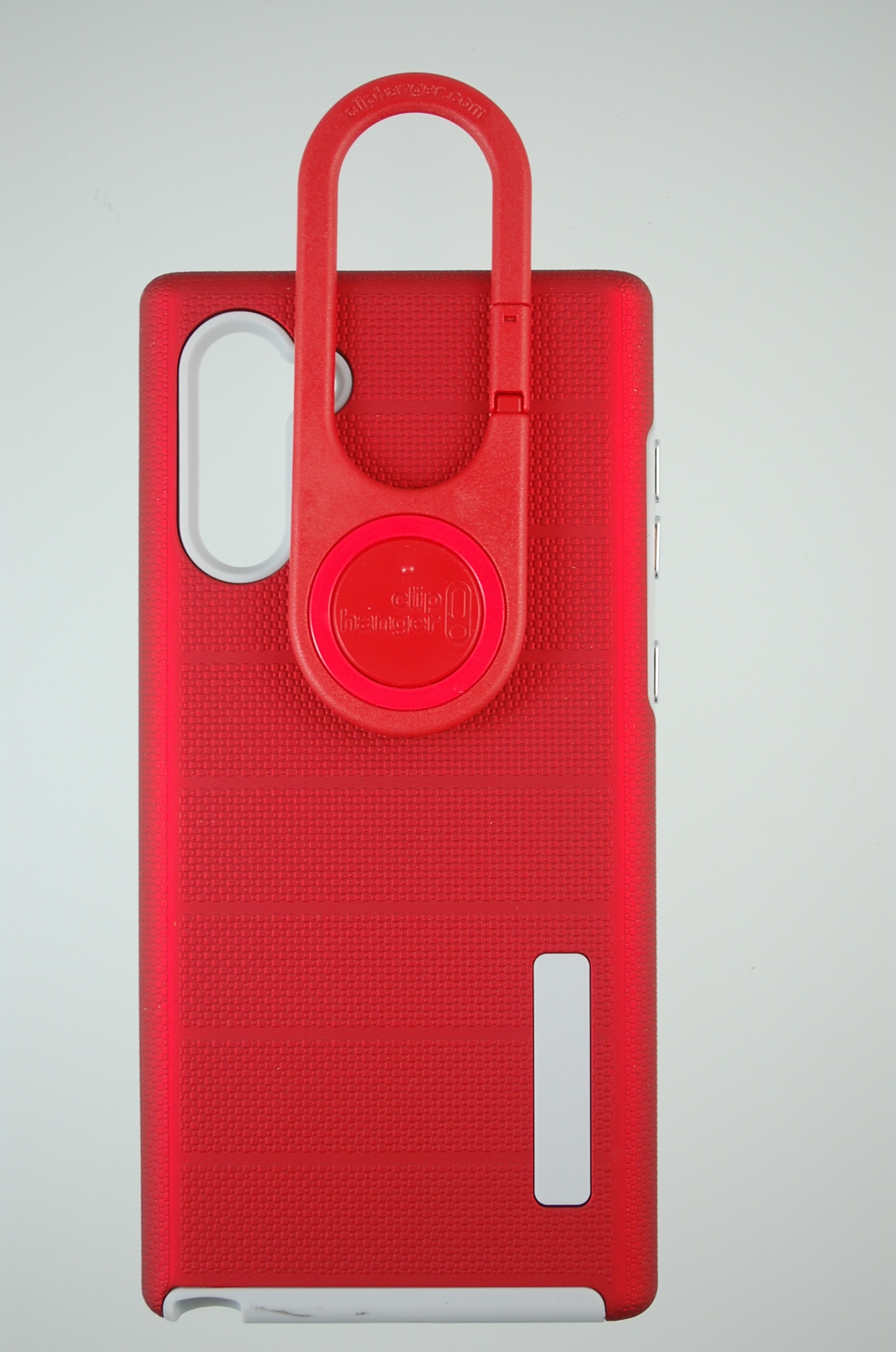 Pro Case - Samsung Galaxy Note10 Red Rubber Finish with ShockProof Grey Liner
